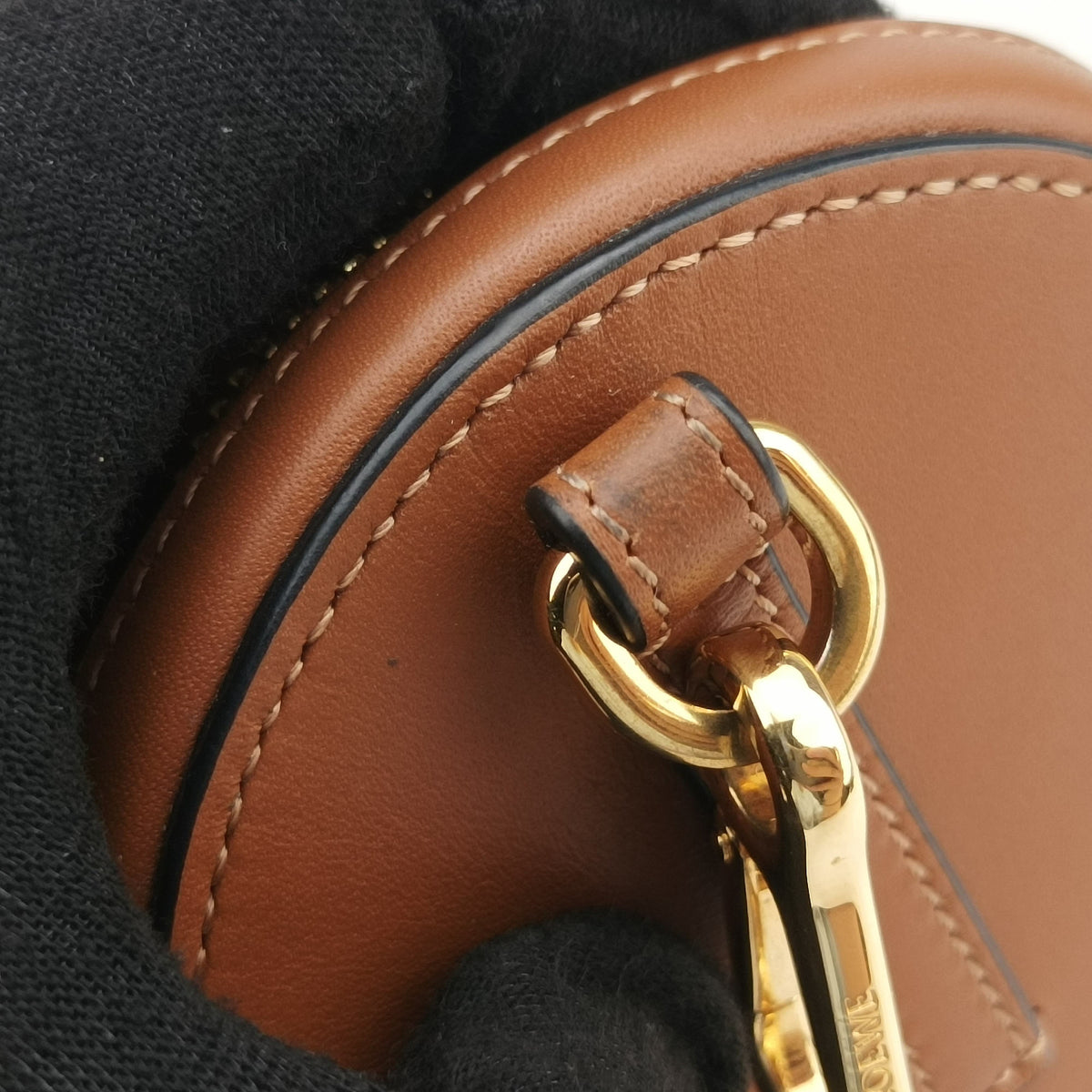 Pre-owned Loewe Cookie pouch Brown Leather  coinpurse | stylenewstar