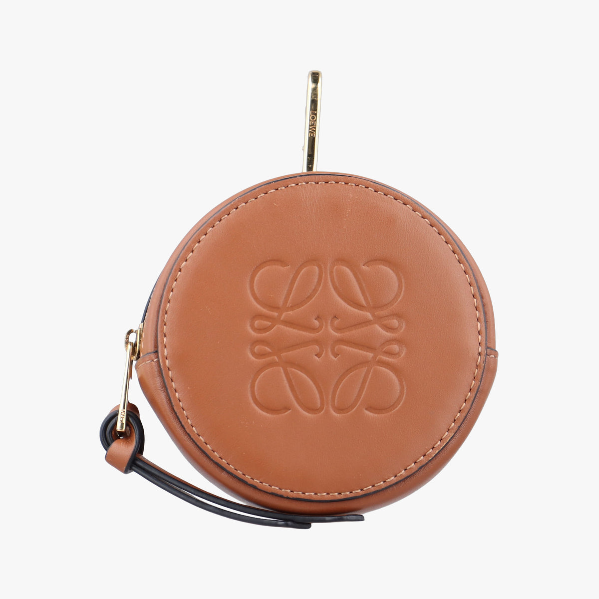 Pre-owned Loewe Cookie pouch Brown Leather  coinpurse | stylenewstar
