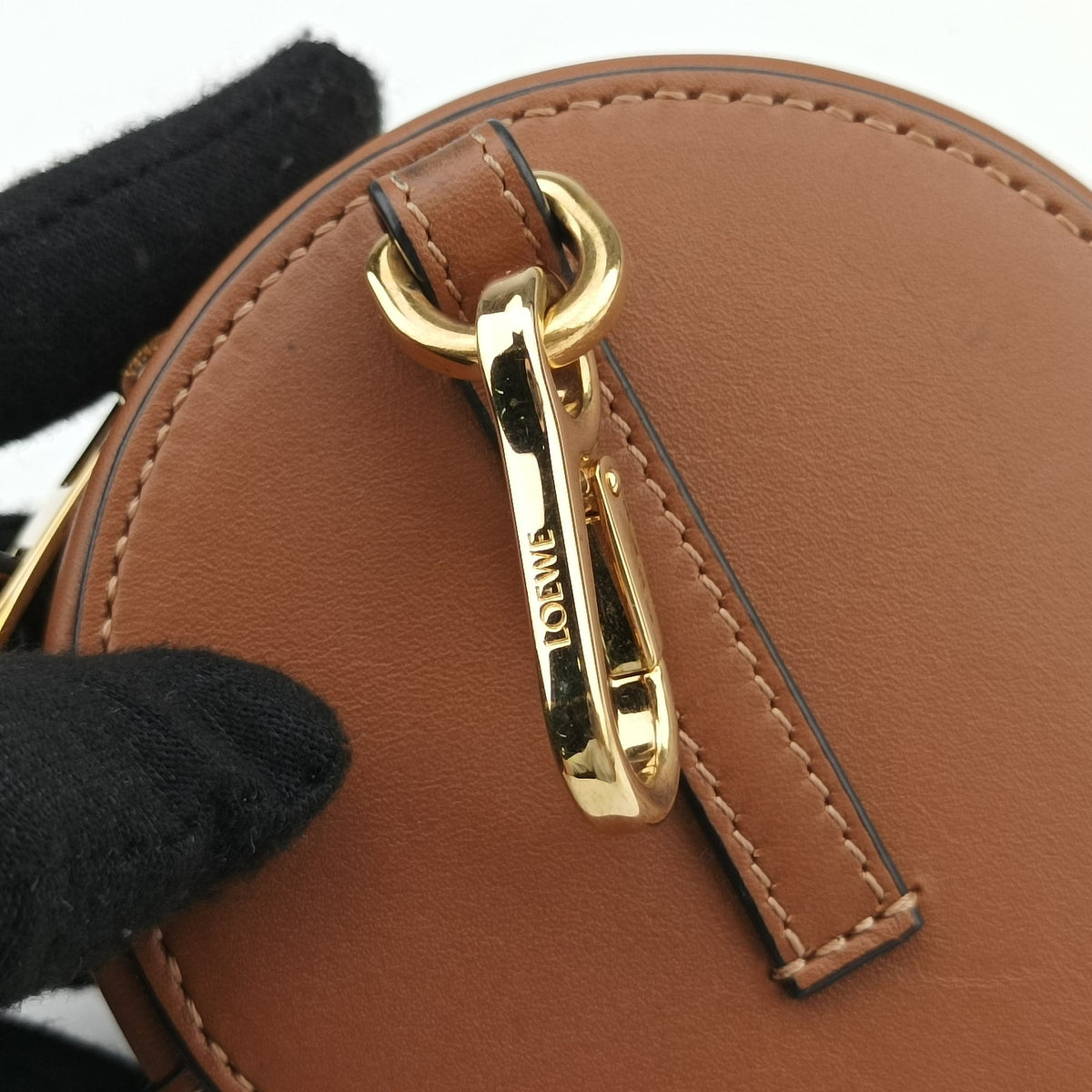 Pre-owned Loewe Cookie pouch Brown Leather  coinpurse | stylenewstar
