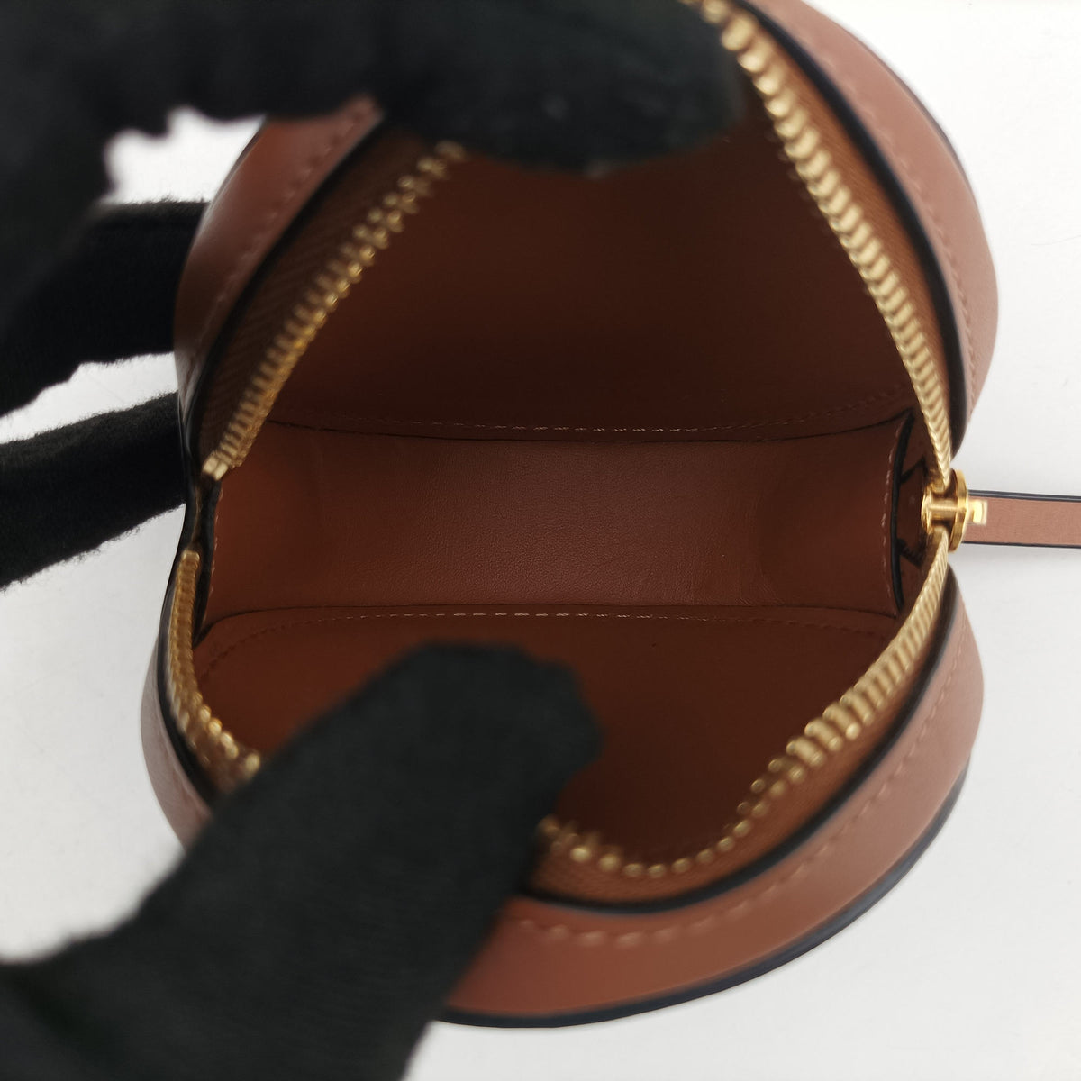 Pre-owned Loewe Cookie pouch Brown Leather  coinpurse | stylenewstar