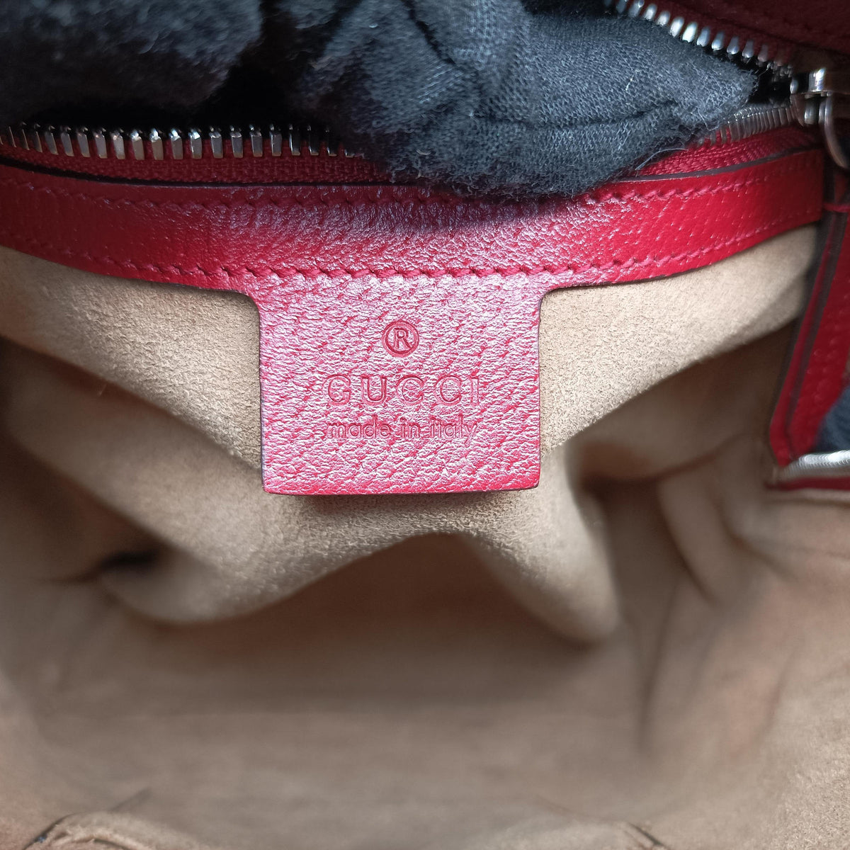 Pre-owned Gucci GG Supreme Tian beige×Multicolour PVC coated canvas×Leather 427042 backpack/rucksack | stylenewstar