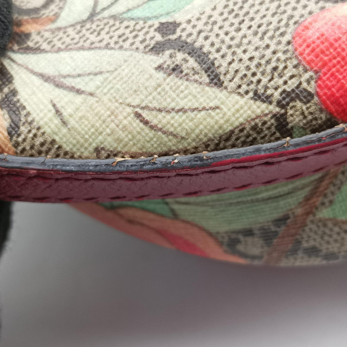 Pre-owned Gucci GG Supreme Tian beige×Multicolour PVC coated canvas×Leather 427042 backpack/rucksack | stylenewstar