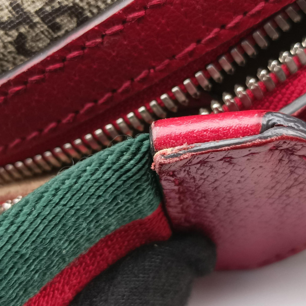 Pre-owned Gucci GG Supreme Tian beige×Multicolour PVC coated canvas×Leather 427042 backpack/rucksack | stylenewstar