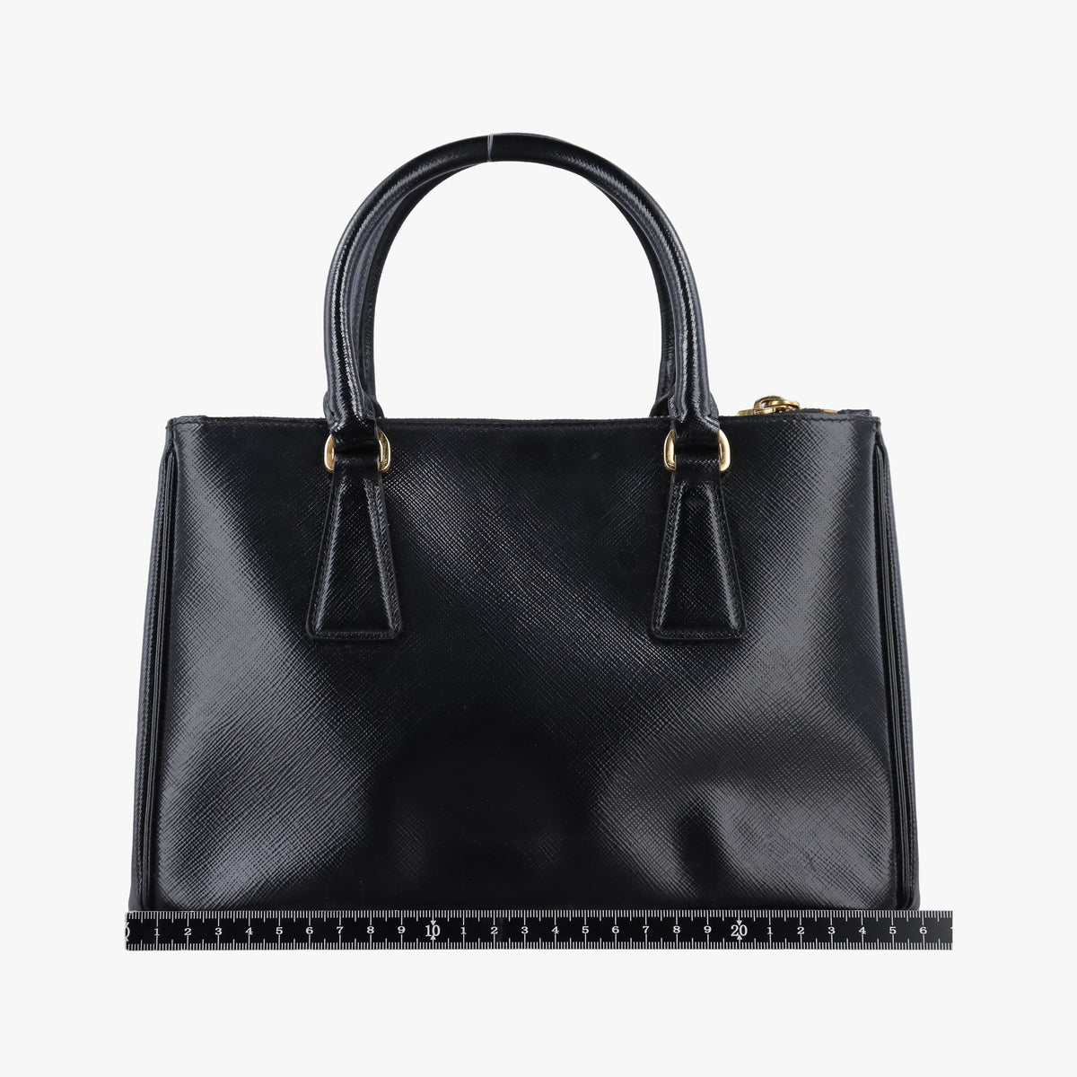 Vintage Prada Galleria Black SAFFIANO patent BN2274 shoulderbag | stylenewstar