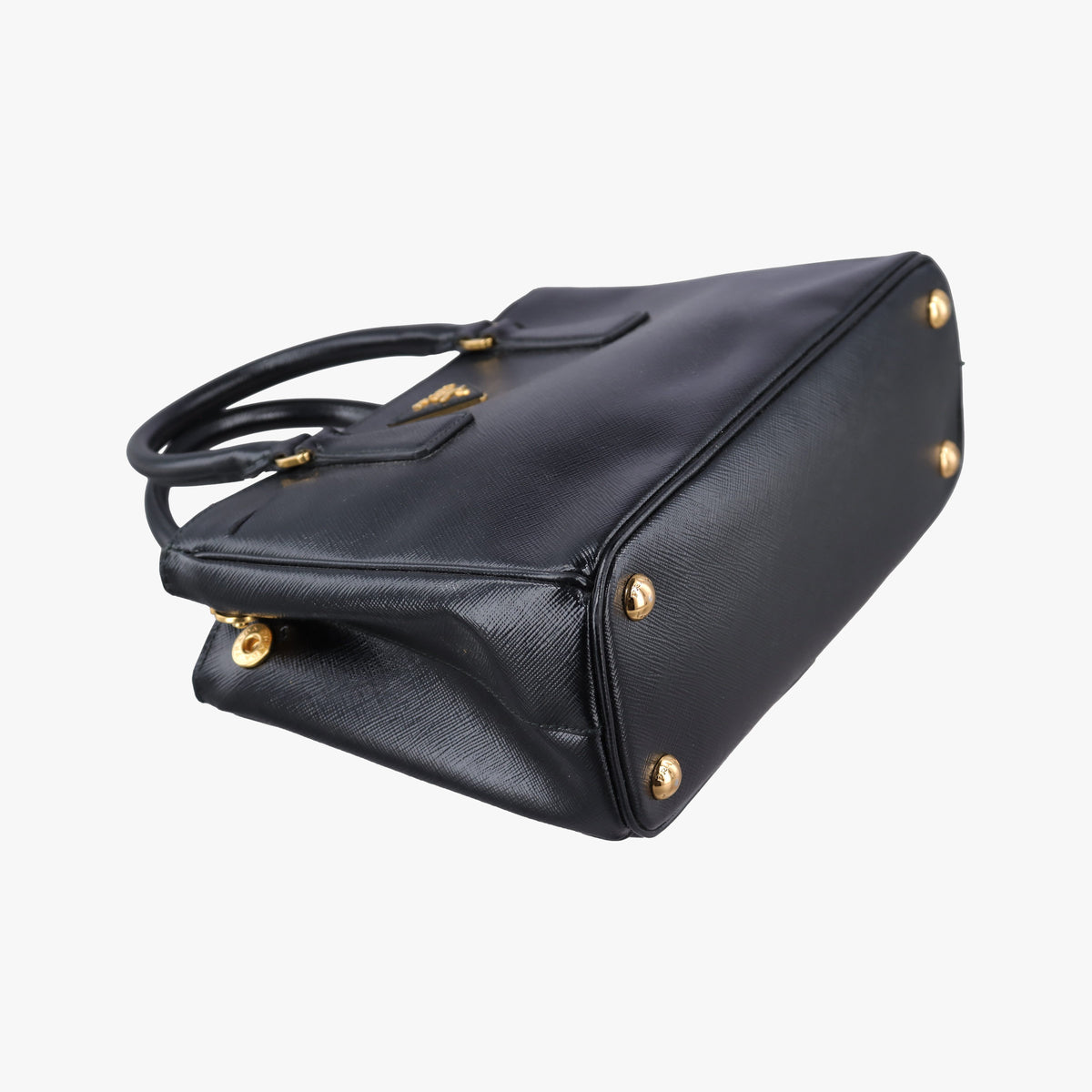 Vintage Prada Galleria Black SAFFIANO patent BN2274 shoulderbag | stylenewstar