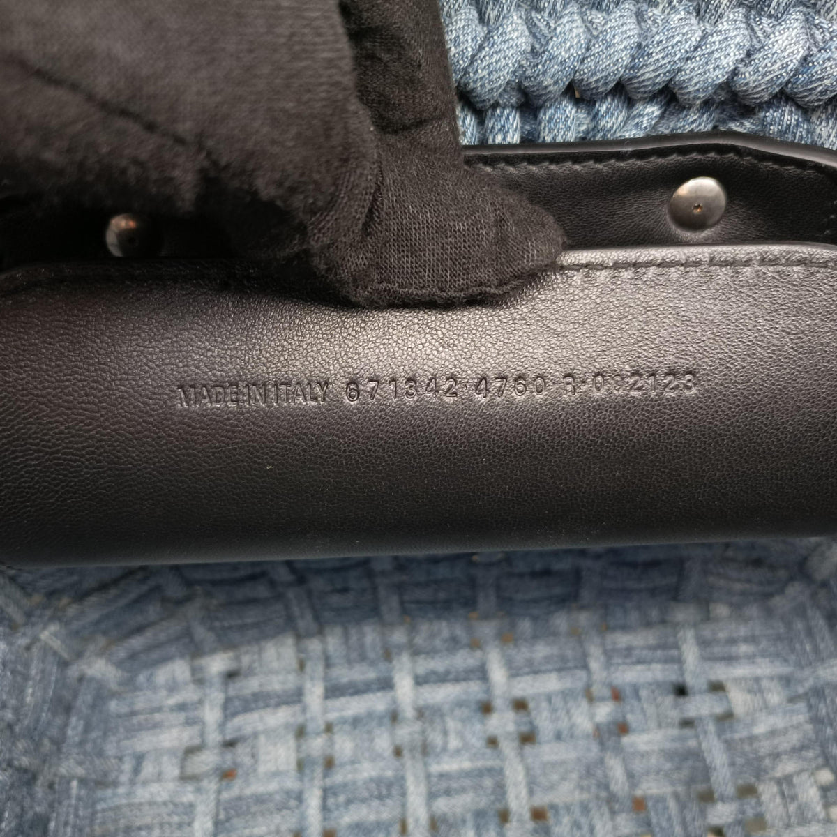 Pre-owned Balenciaga Bistro basket Navy denim  shoulderbag | stylenewstar