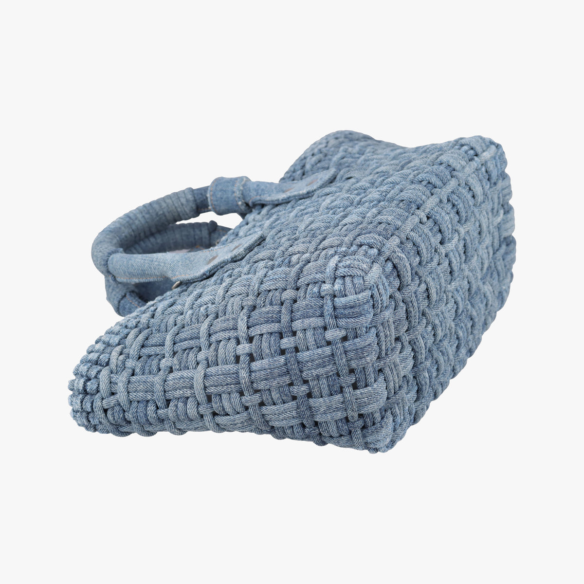 Pre-owned Balenciaga Bistro basket Navy denim  shoulderbag | stylenewstar
