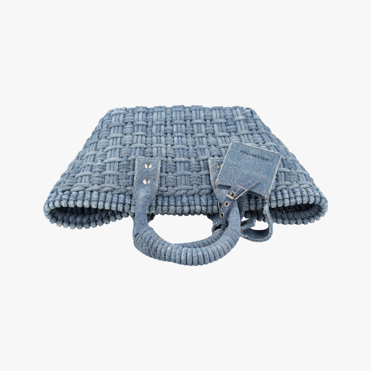 Pre-owned Balenciaga Bistro basket Navy denim  shoulderbag | stylenewstar
