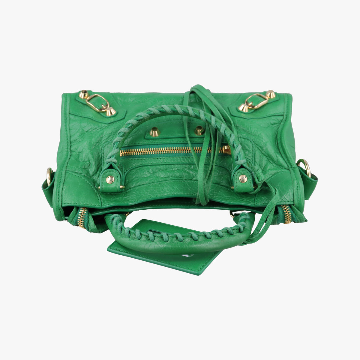 Secondhand Balenciaga Classic City Mini Green lambskin  shoulderbag | stylenewstar