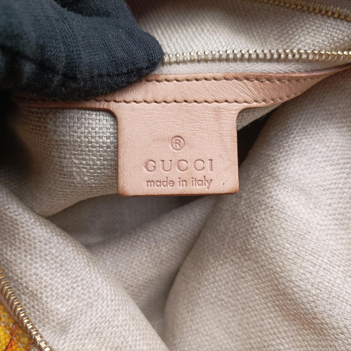 Pre-owned Gucci horsebit hobo flora White×Multicolor canvas×leather 115867 shoulderbag | stylenewstar