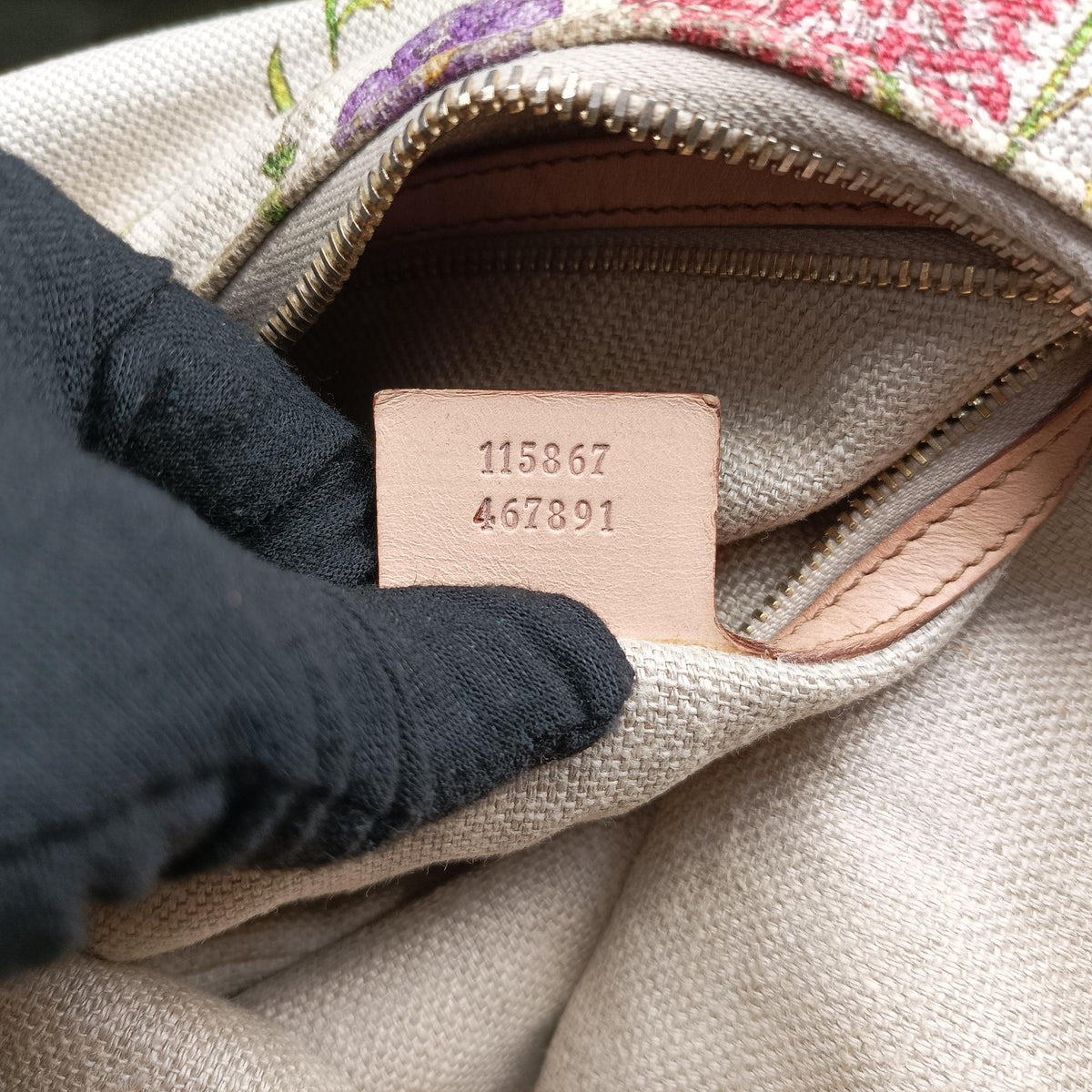 Pre-owned Gucci horsebit hobo flora White×Multicolor canvas×leather 115867 shoulderbag | stylenewstar