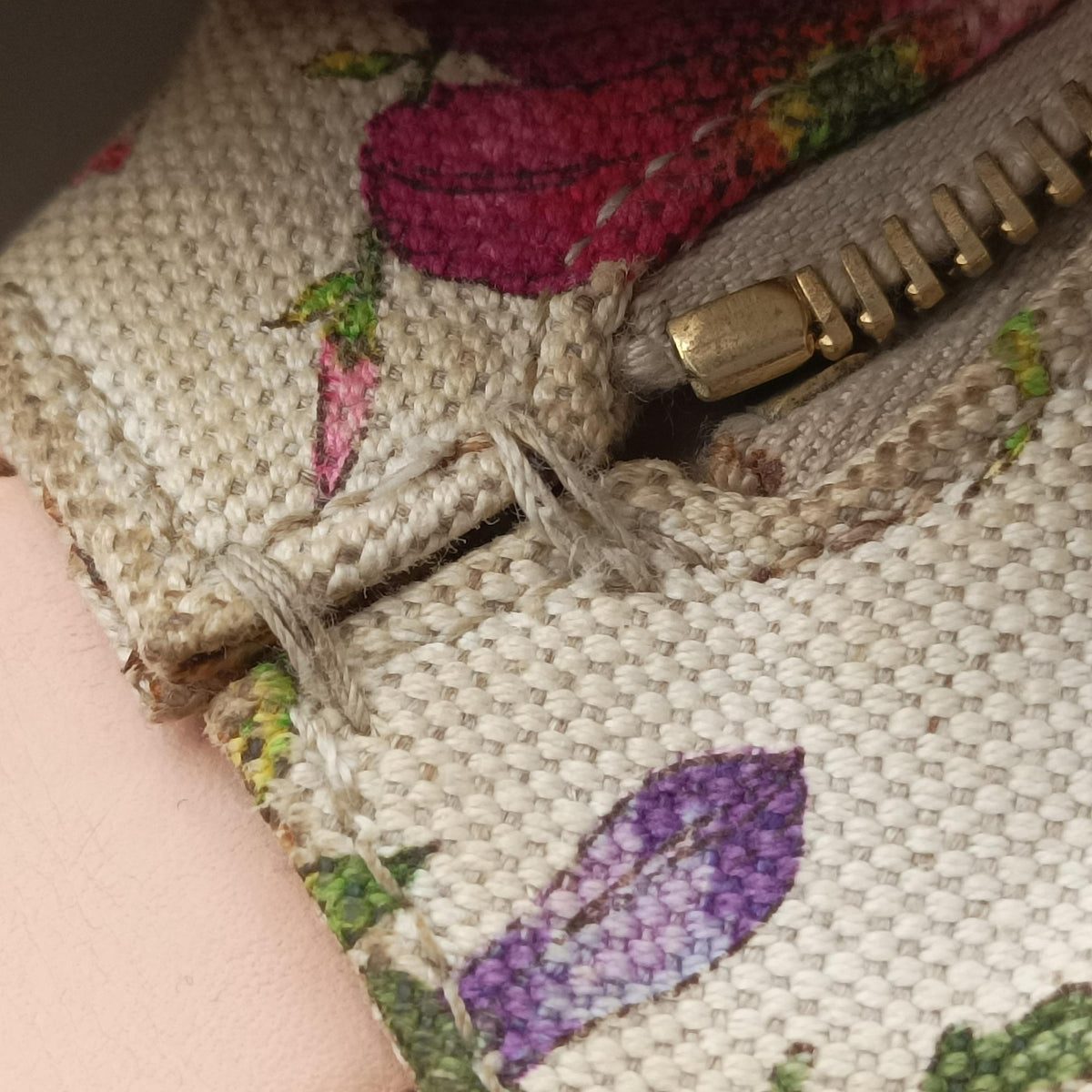 Pre-owned Gucci horsebit hobo flora White×Multicolor canvas×leather 115867 shoulderbag | stylenewstar
