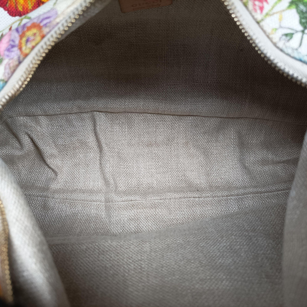 Pre-owned Gucci horsebit hobo flora White×Multicolor canvas×leather 115867 shoulderbag | stylenewstar