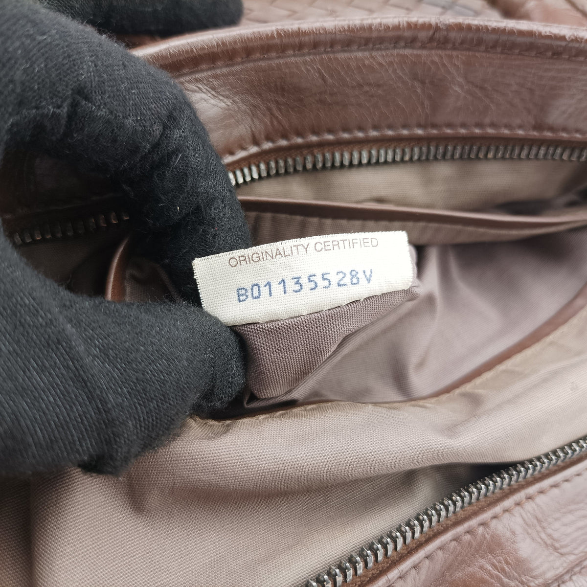 Vintage Bottega Veneta Intrecciato Brown lambskin  shoulderbag | stylenewstar