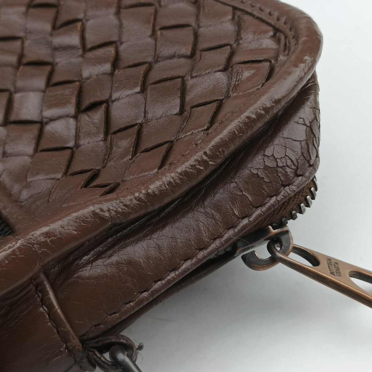 Vintage Bottega Veneta Intrecciato Brown lambskin  shoulderbag | stylenewstar