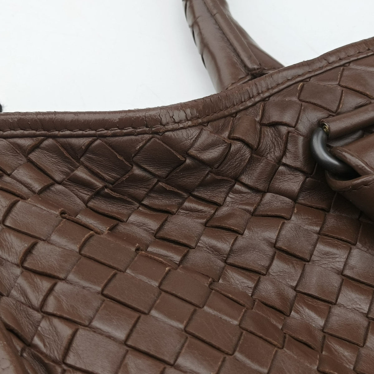 Vintage Bottega Veneta Intrecciato Brown lambskin  shoulderbag | stylenewstar