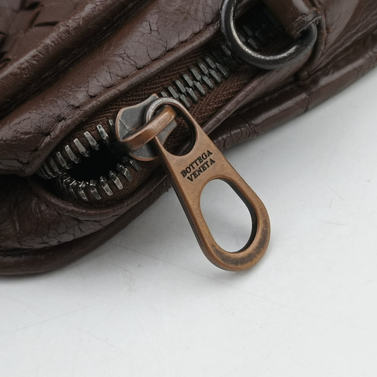Vintage Bottega Veneta Intrecciato Brown lambskin  shoulderbag | stylenewstar