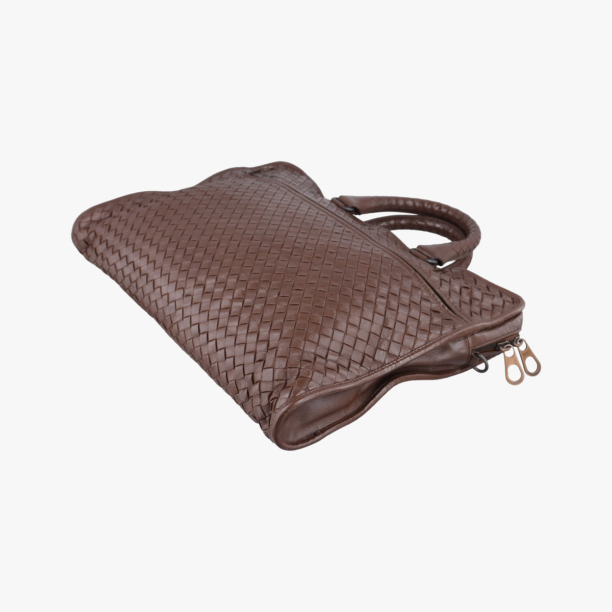 Vintage Bottega Veneta Intrecciato Brown lambskin  shoulderbag | stylenewstar