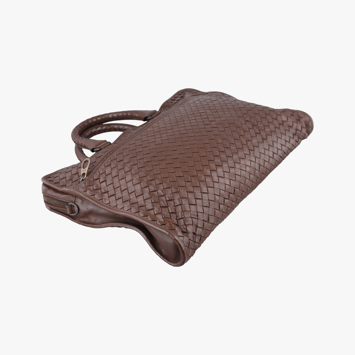 Vintage Bottega Veneta Intrecciato Brown lambskin  shoulderbag | stylenewstar
