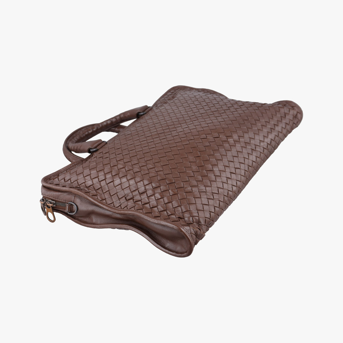 Vintage Bottega Veneta Intrecciato Brown lambskin  shoulderbag | stylenewstar