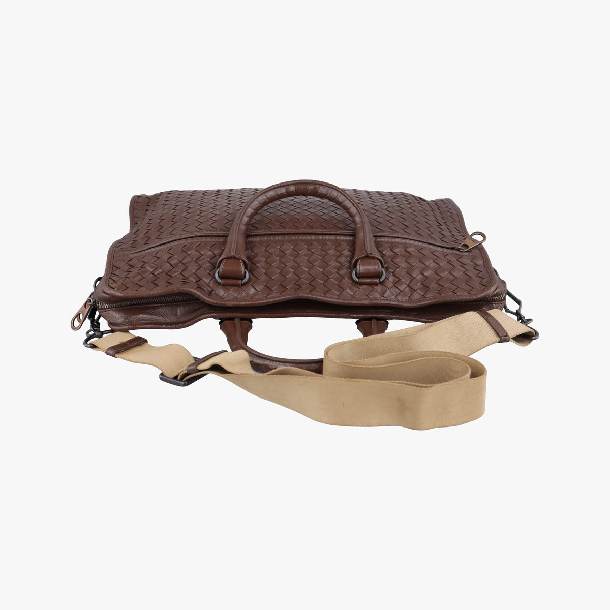 Vintage Bottega Veneta Intrecciato Brown lambskin  shoulderbag | stylenewstar