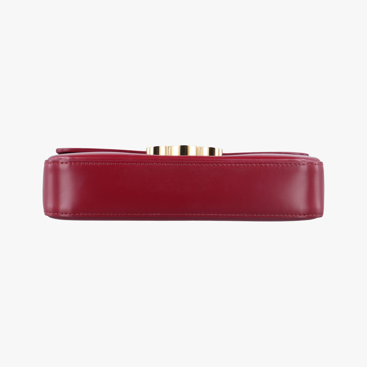 Pre-owned Celine Chain Claude Triomphe Red Leather  shoulderbag | stylenewstar