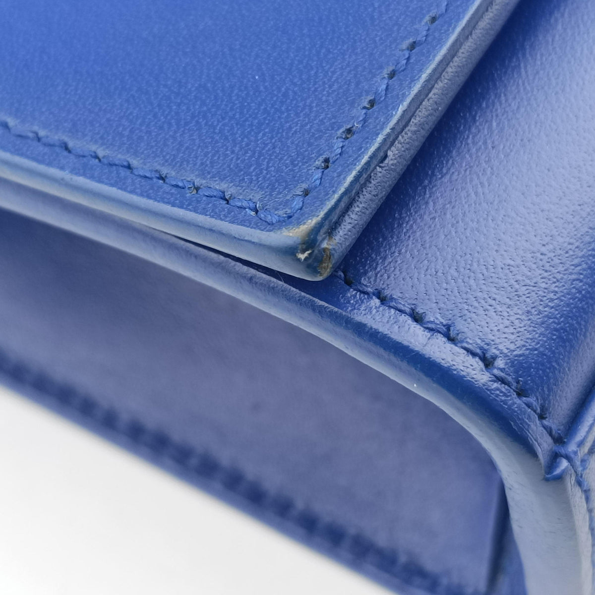 Pre-owned Yves Saint Laurent KATE Blue Leather 554120 shoulderbag | stylenewstar