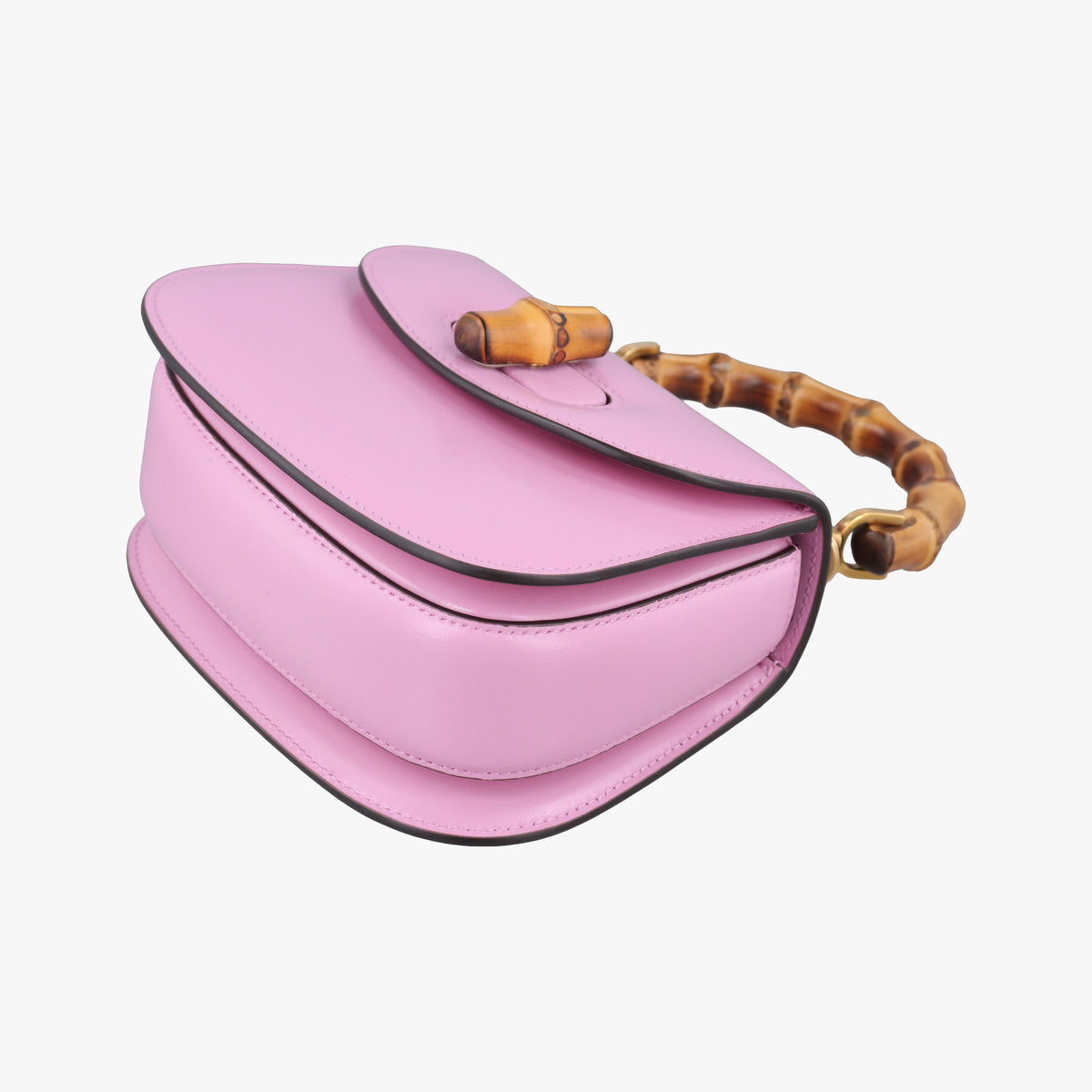 Pre-owned Gucci Bamboo Pink Leather 686864 shoulderbag | stylenewstar