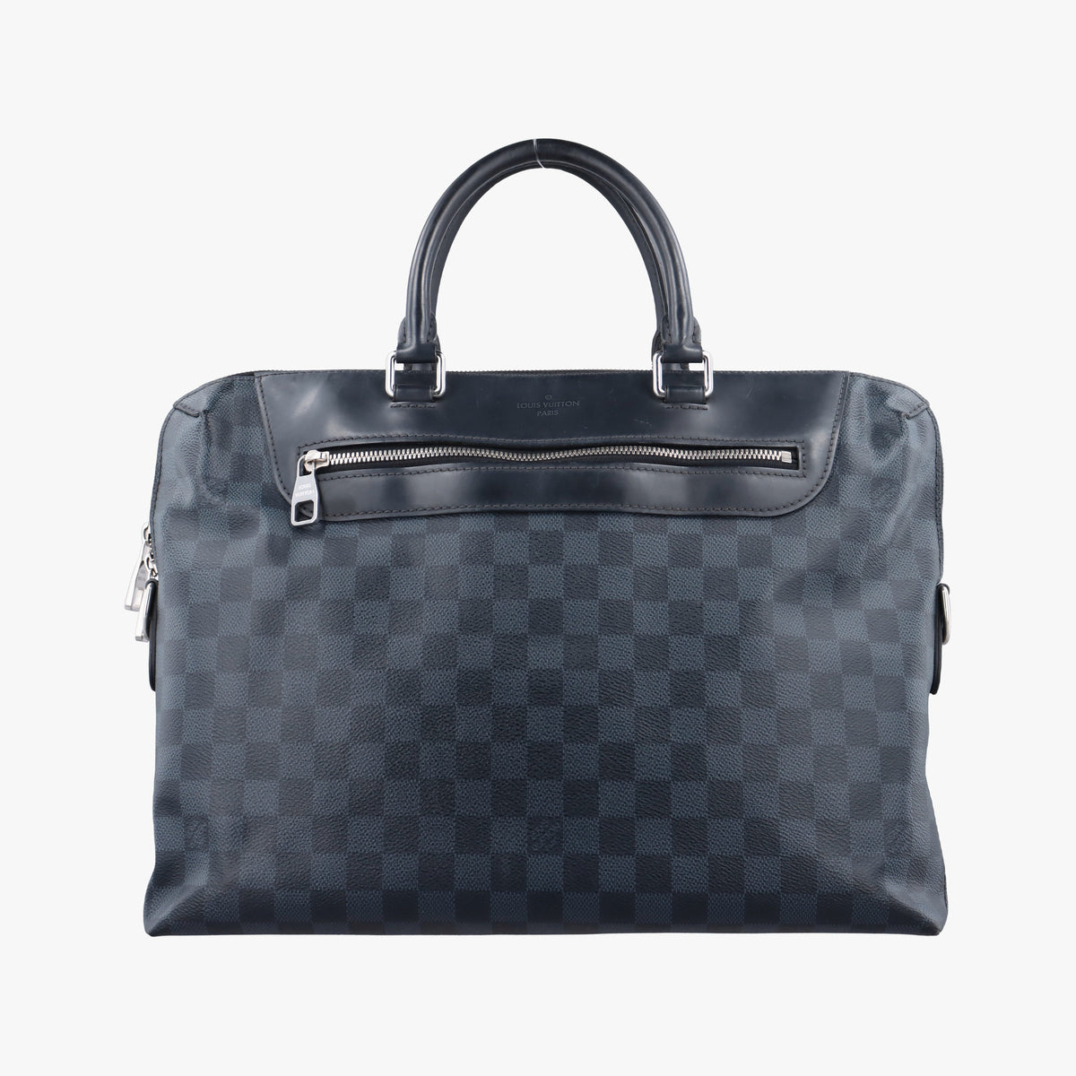 Pre-owned Louis Vuitton Porte-Documents Jour NM cobalt Damier canvas N41589 handbag | stylenewstar