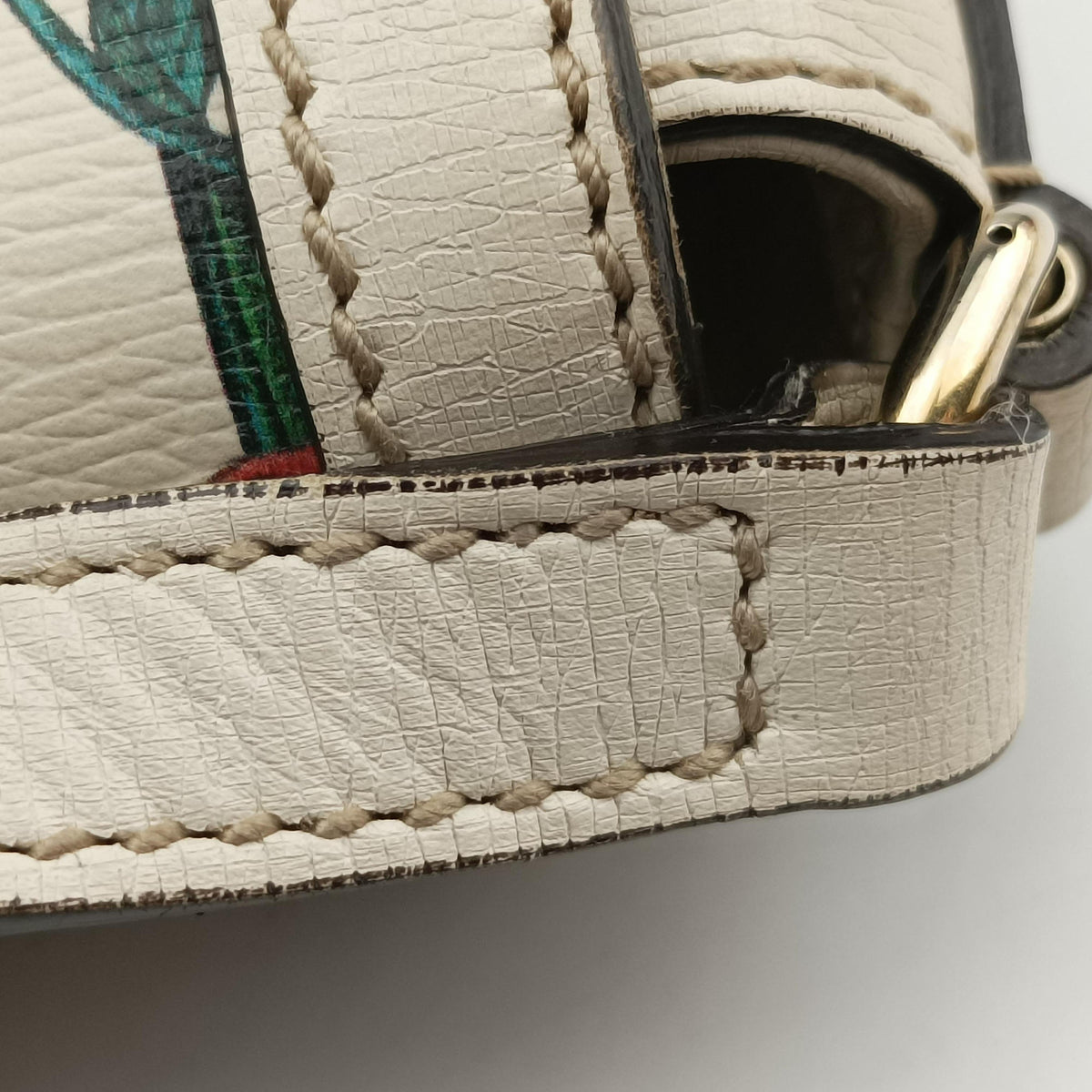 Secondhand Gucci Nice GG Supreme White x Multicolour Leather 336749 shoulderbag | stylenewstar