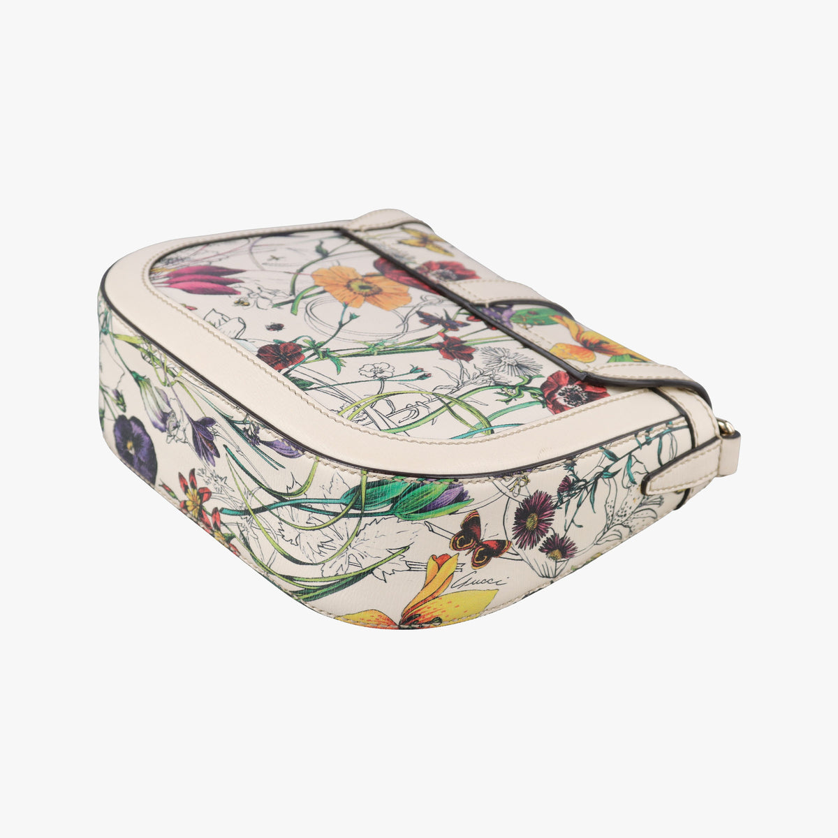 Secondhand Gucci Nice GG Supreme White x Multicolour Leather 336749 shoulderbag | stylenewstar