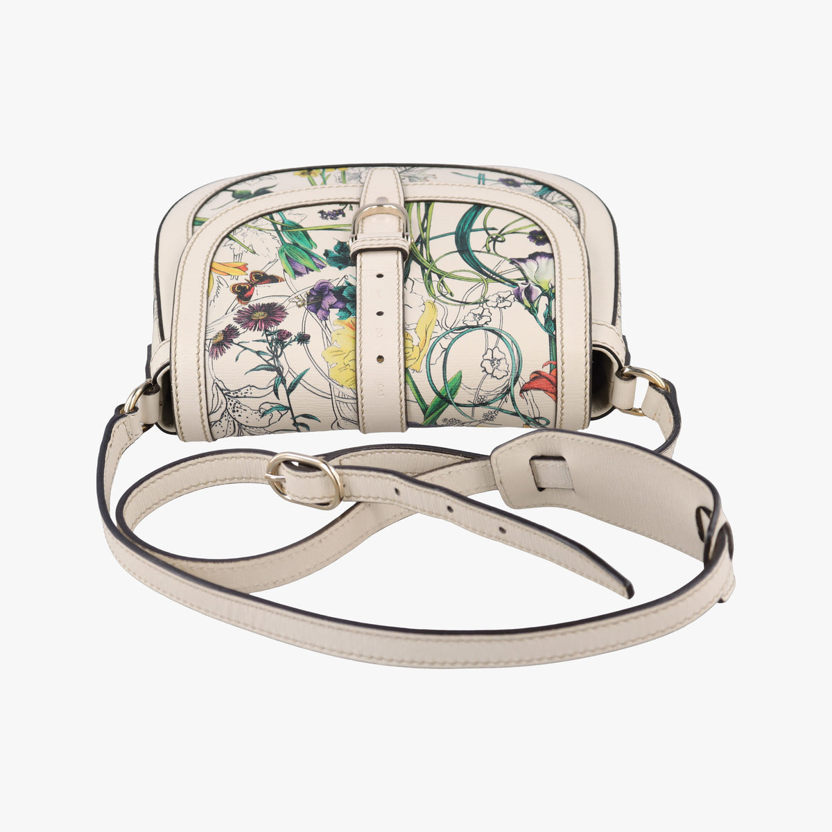 Secondhand Gucci Nice GG Supreme White x Multicolour Leather 336749 shoulderbag | stylenewstar