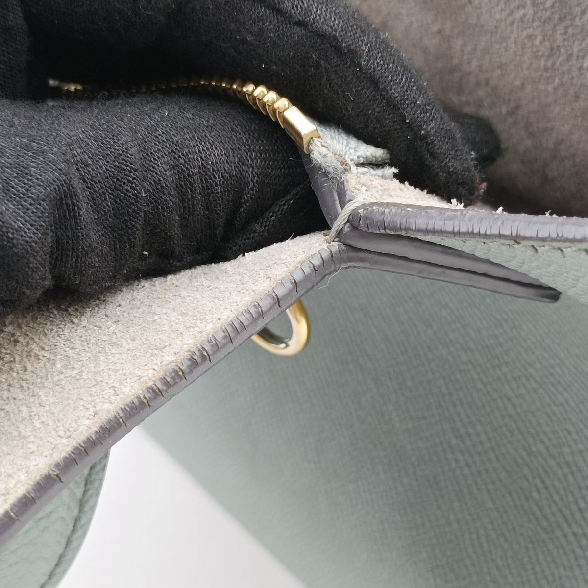 Pre-owned Celine Belt Nano Blue Leather  shoulderbag | stylenewstar