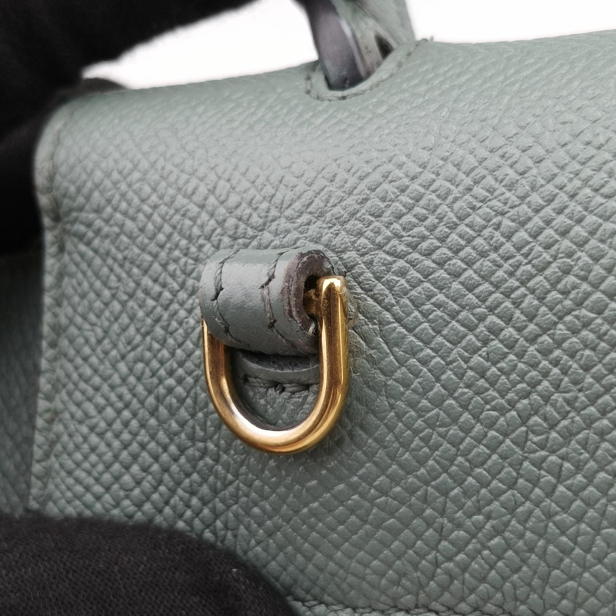 Pre-owned Celine Belt Nano Blue Leather  shoulderbag | stylenewstar