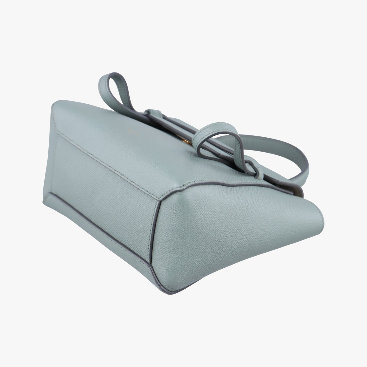 Pre-owned Celine Belt Nano Blue Leather  shoulderbag | stylenewstar