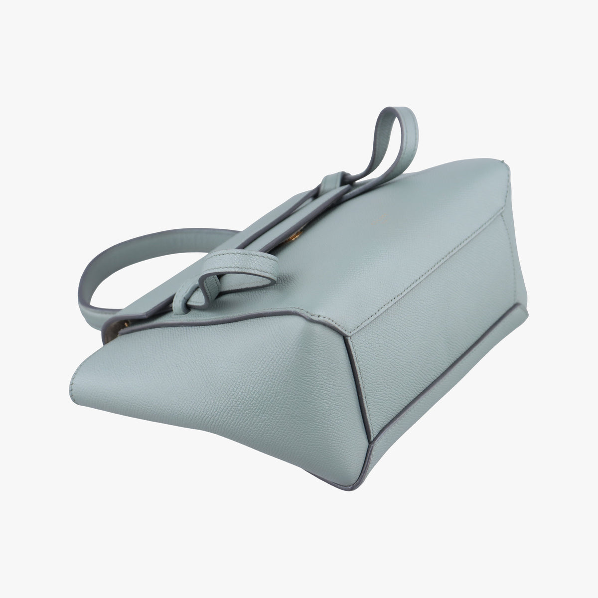 Pre-owned Celine Belt Nano Blue Leather  shoulderbag | stylenewstar