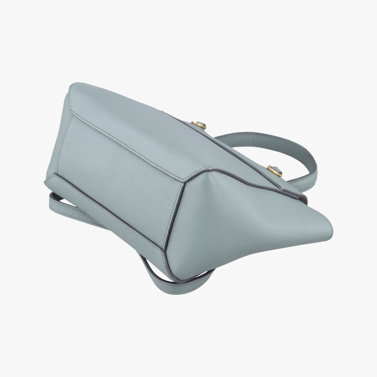 Pre-owned Celine Belt Nano Blue Leather  shoulderbag | stylenewstar