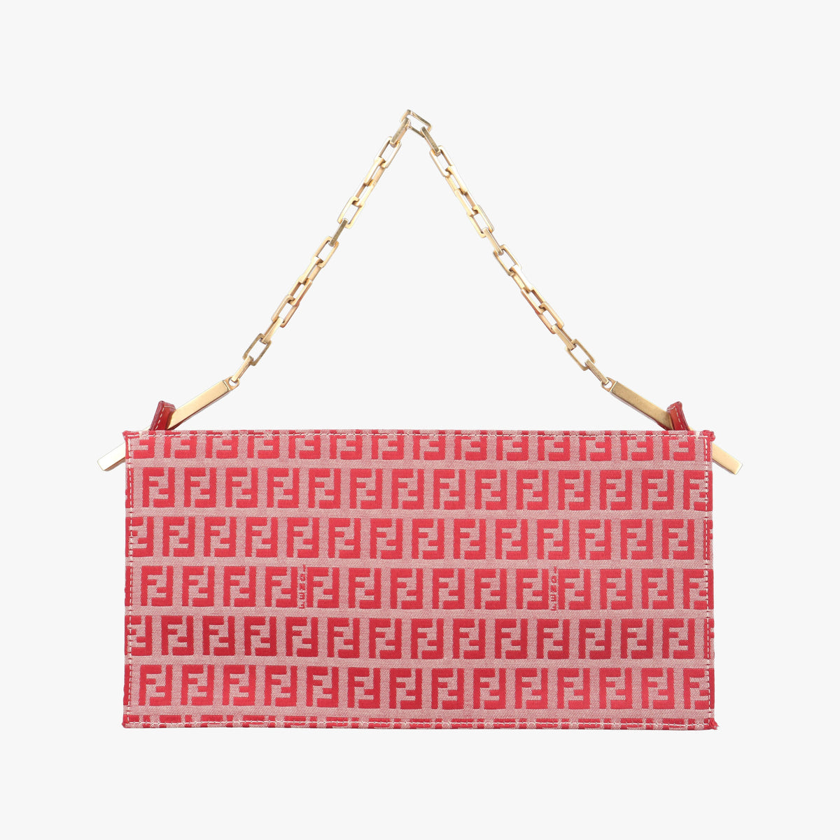 Vintage Fendi Zucchino Red canvas  handbag | stylenewstar