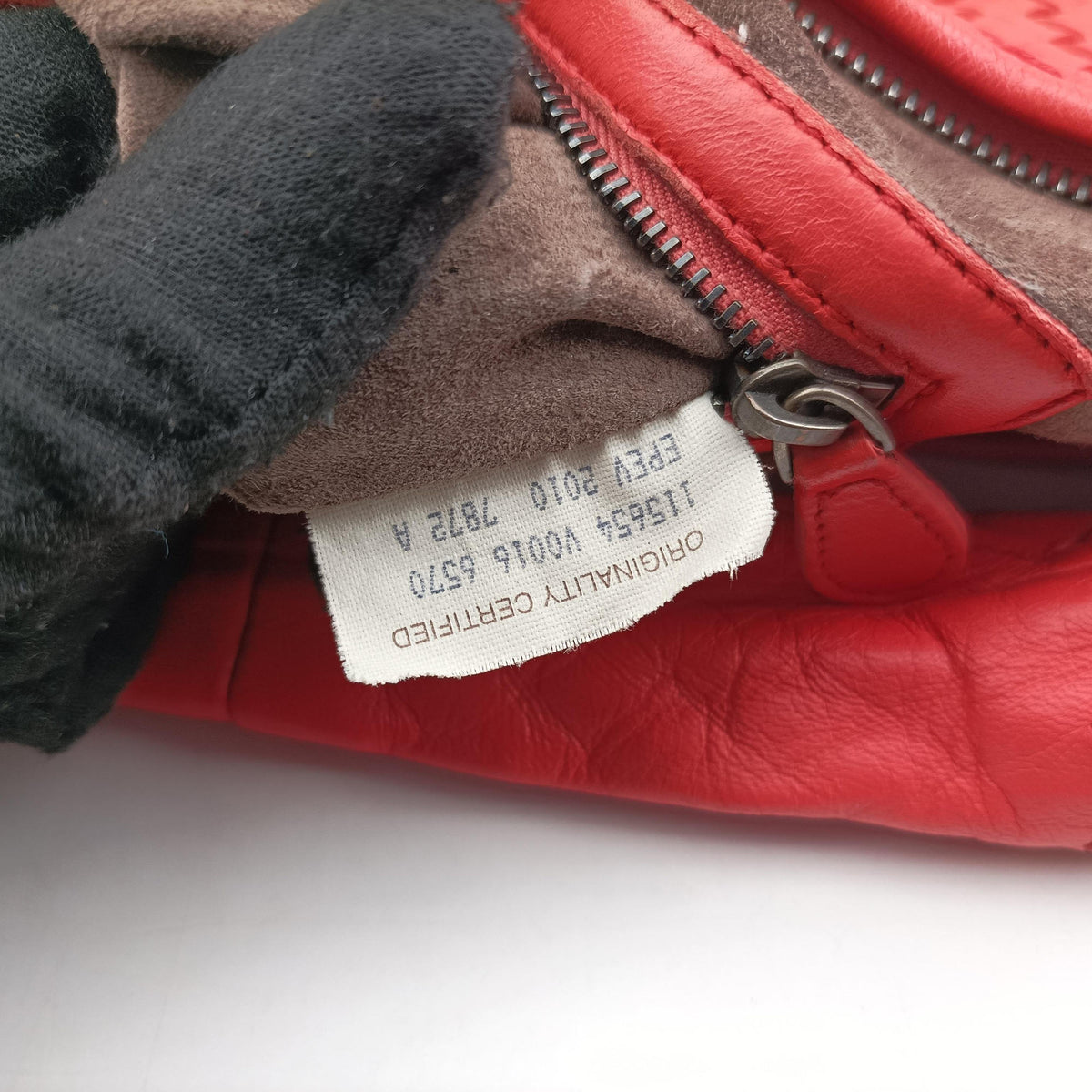 Pre-owned Bottega Veneta Intrecciato Red lambskin  handbag | stylenewstar