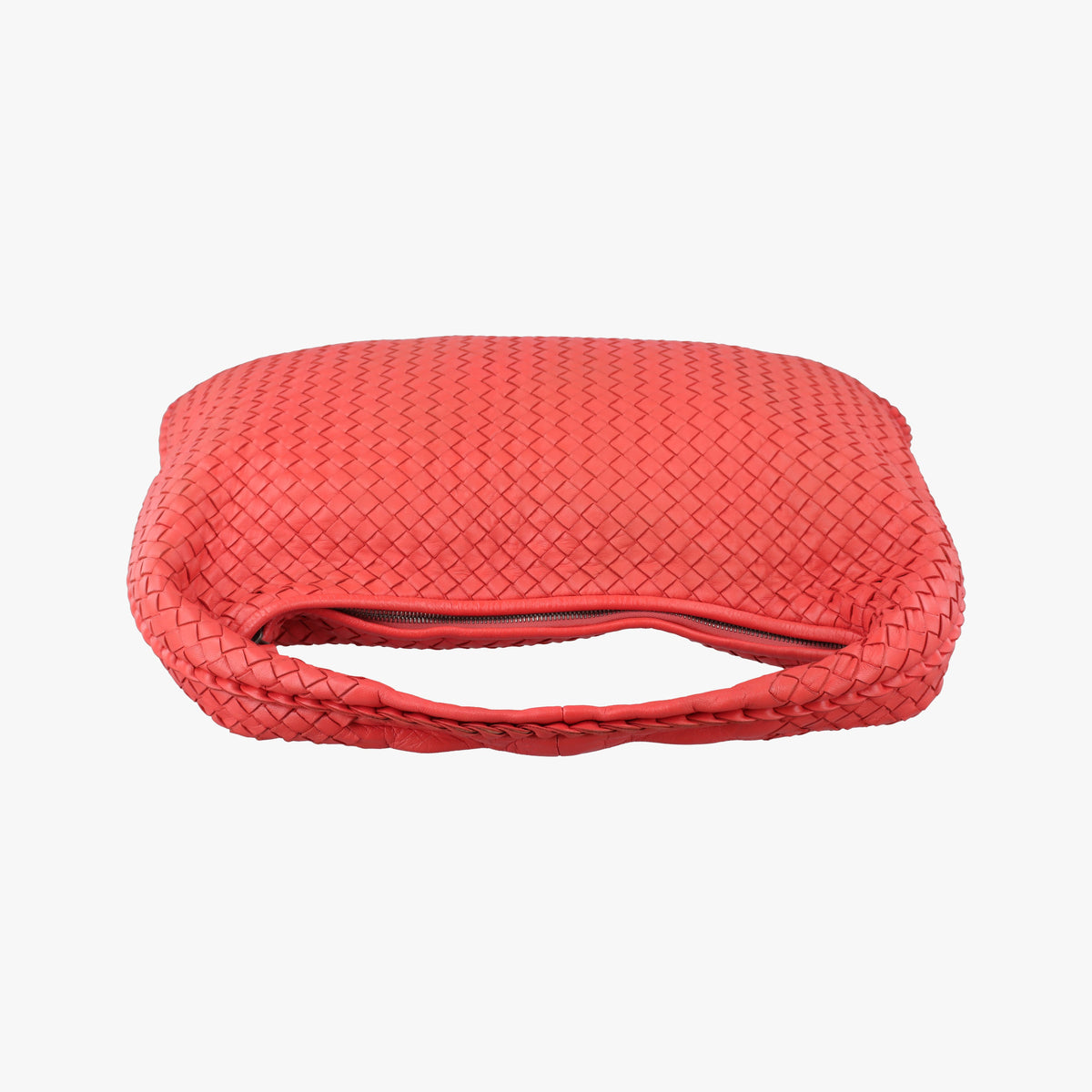 Pre-owned Bottega Veneta Intrecciato Red lambskin  handbag | stylenewstar