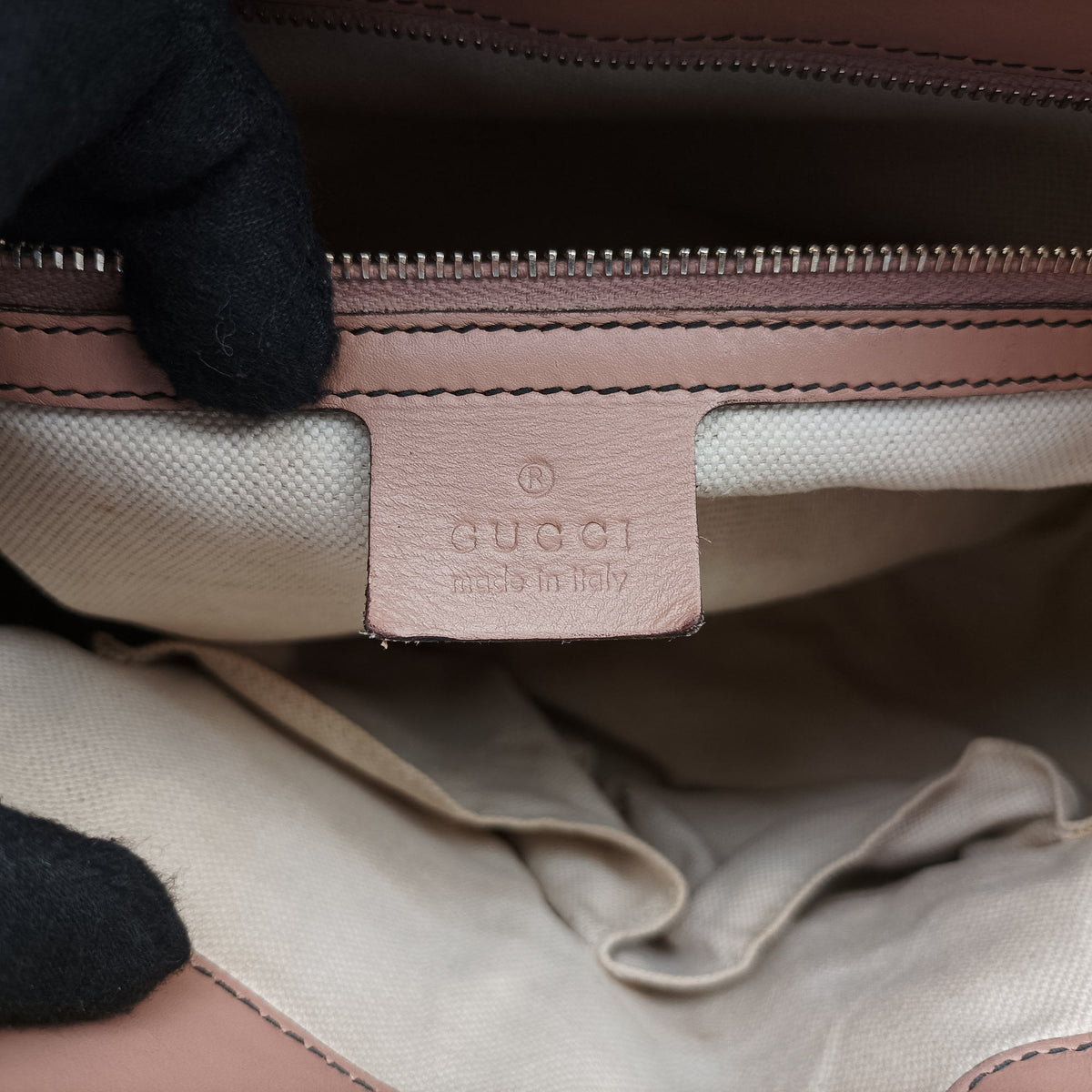 Secondhand Gucci Emily Brown×Pink canvas×leather 295403 shoulderbag | stylenewstar