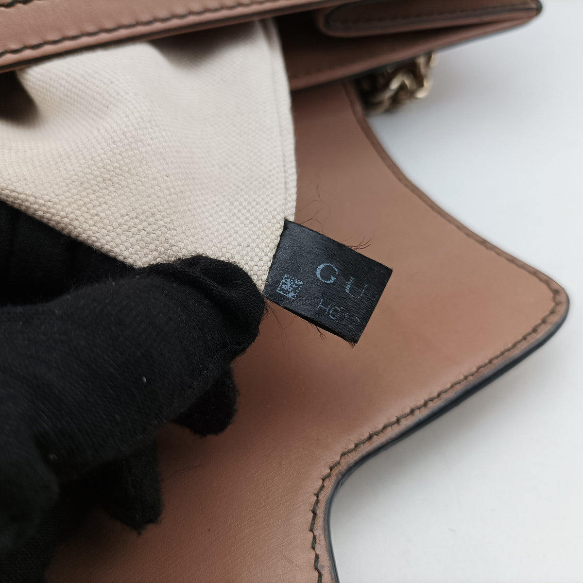 Secondhand Gucci Emily Brown×Pink canvas×leather 295403 shoulderbag | stylenewstar