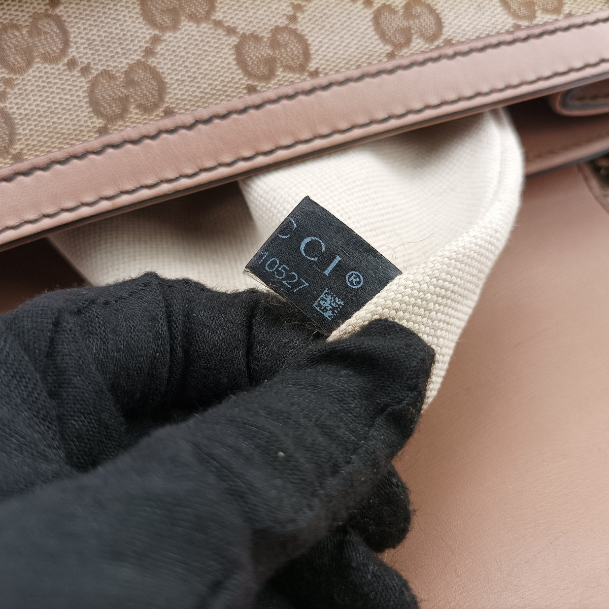 Secondhand Gucci Emily Brown×Pink canvas×leather 295403 shoulderbag | stylenewstar