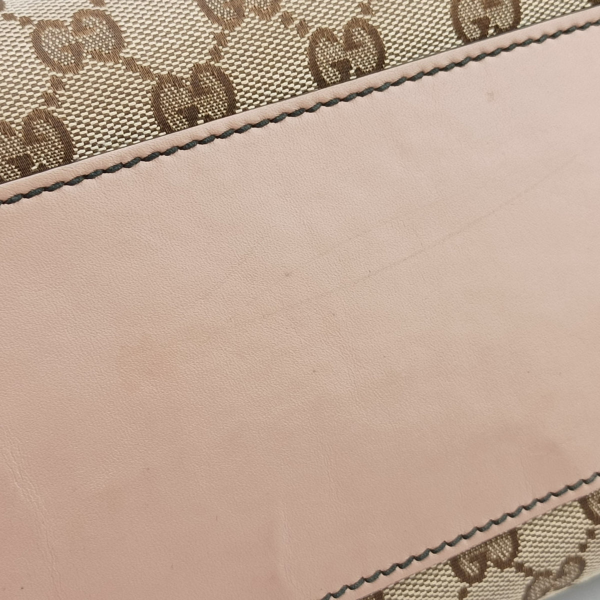 Secondhand Gucci Emily Brown×Pink canvas×leather 295403 shoulderbag | stylenewstar