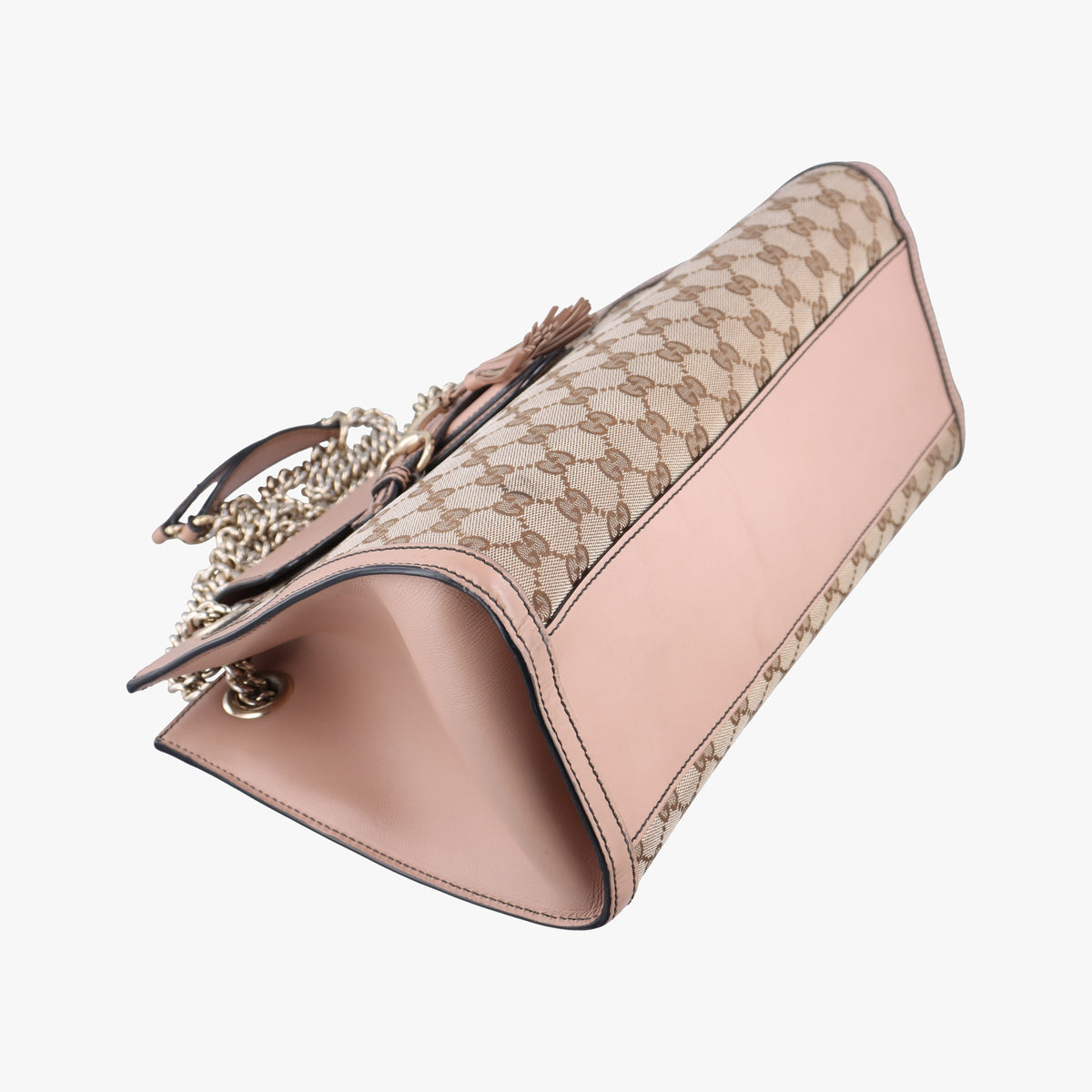 Secondhand Gucci Emily Brown×Pink canvas×leather 295403 shoulderbag | stylenewstar