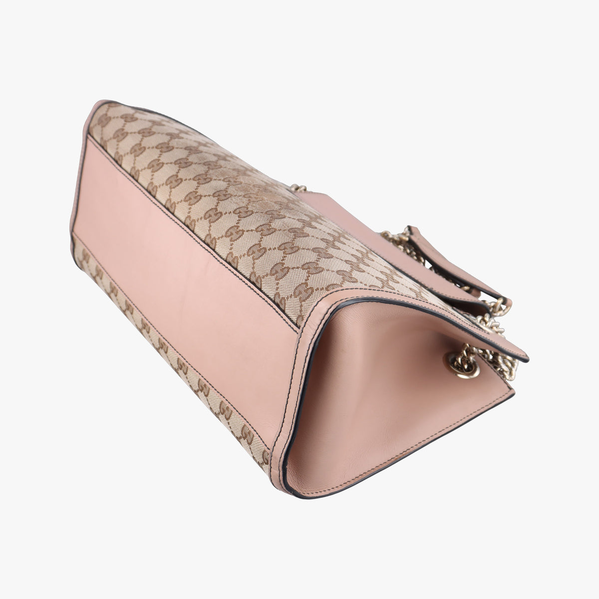 Secondhand Gucci Emily Brown×Pink canvas×leather 295403 shoulderbag | stylenewstar