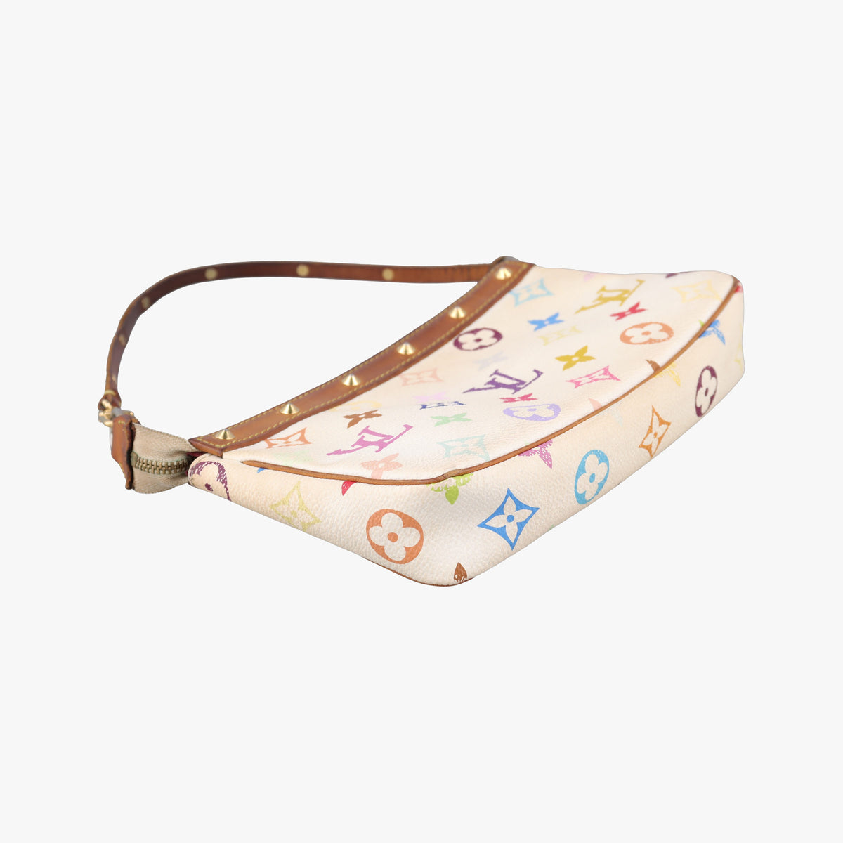 Secondhand Louis Vuitton Pochette Accessoires white Monogram Multicolor M92649 handbag | stylenewstar