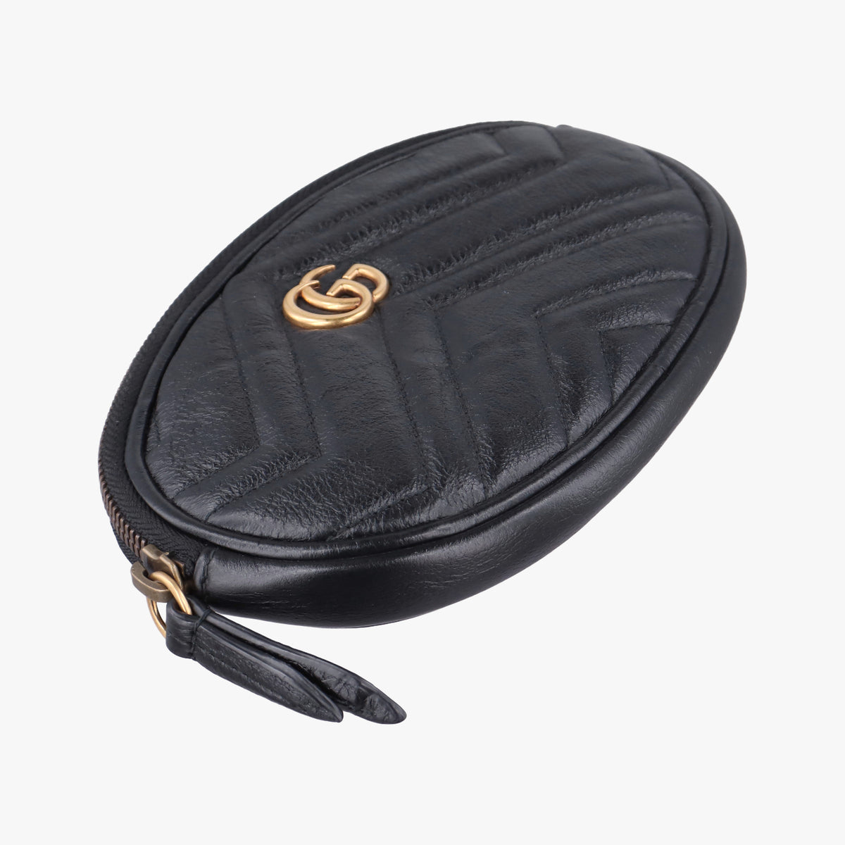 Vintage Gucci GG Marmont Black Leather 524597 clutchbag | stylenewstar