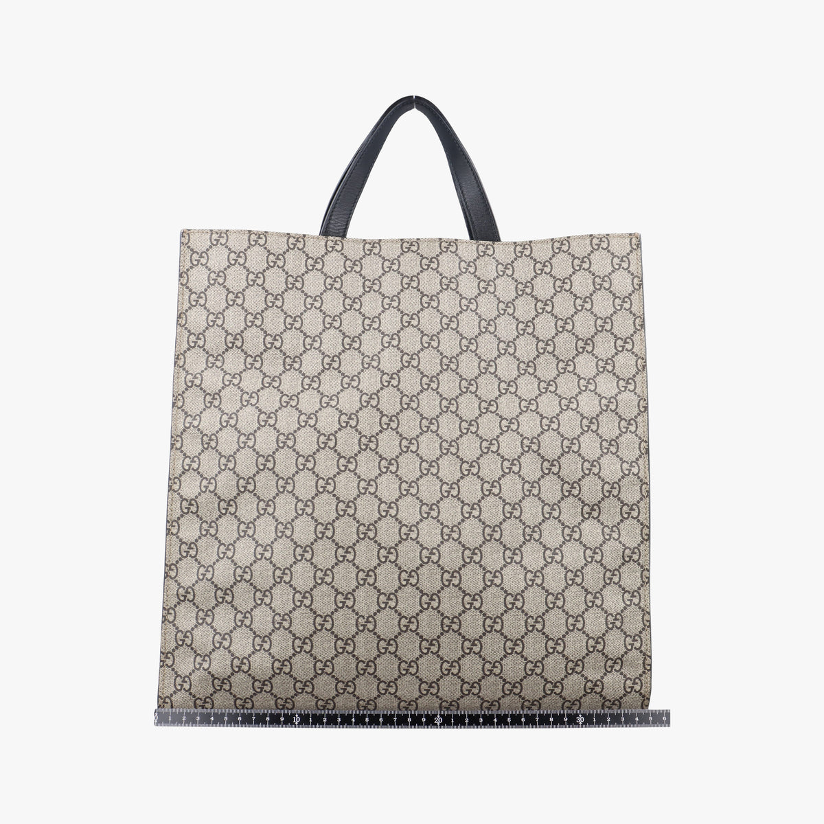 Secondhand Gucci GG Supreme Bee beige×black PVC coated canvas×Leather 450950 shoulderbag | stylenewstar