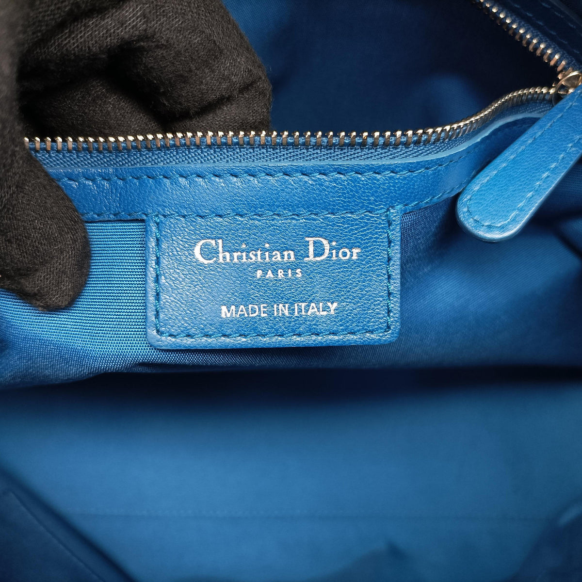 Pre-owned Christian Dior Granville Blue lambskin  shoulderbag | stylenewstar
